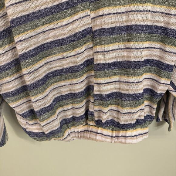 Sadie and Sage women’s small striped, spliced, knit sweater top - Picture 8 of 9